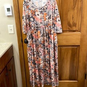 Floral maxi dress - never worn
